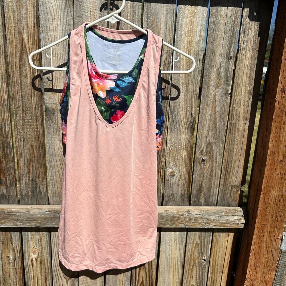 Floral and Pink Women's Tank Top